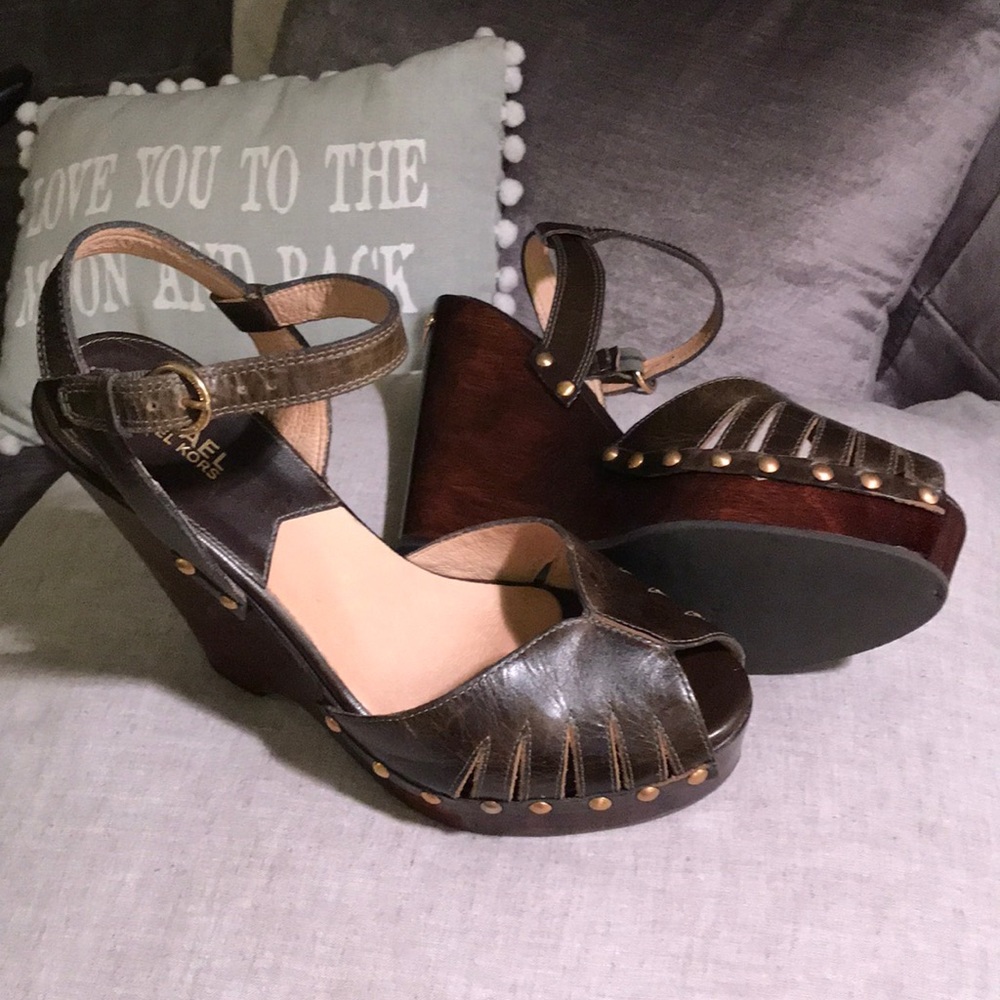 Michael Kors Wood Wedges